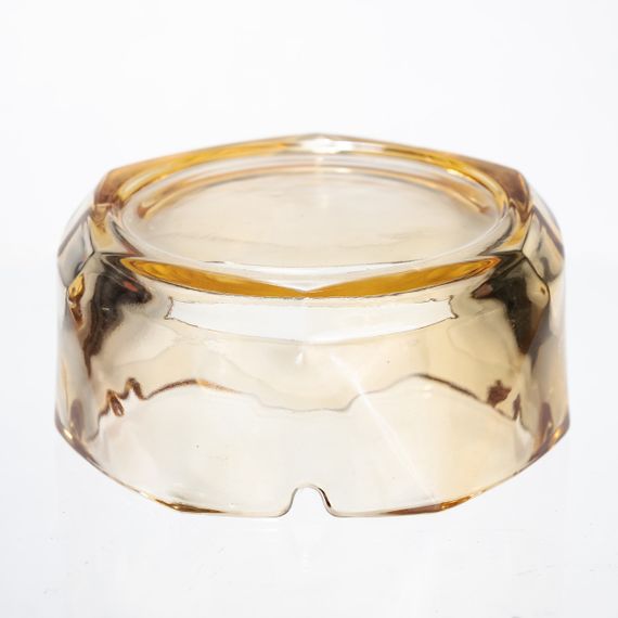 Попільничка скляна Diamond Faceted 12 см, золотистий Yiwu HP-34-78 | Зображення 3