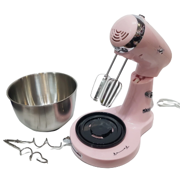 Миксер с чашей стационарный 5 скоростей 2 пары насадок 3,2 л DSP 350 Вт KM-3034-Pink | Зображення 4