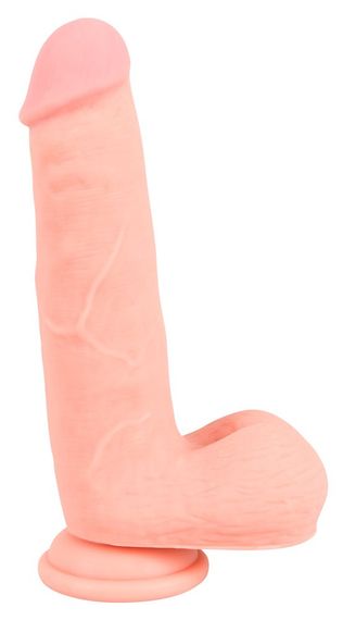 Фалоімітатор з мошонкою - Medical Silicone Dildo, 20 см Sex Aura | Зображення 1