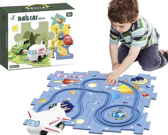 Развивающая игрушка-пазл 5PCS Rail Car для детей ∙ Пазл для детей 5PCS Rail Car