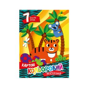 Набор цветного картона А4 Автоспорт АП-1102-8 двусторонний 7 листов