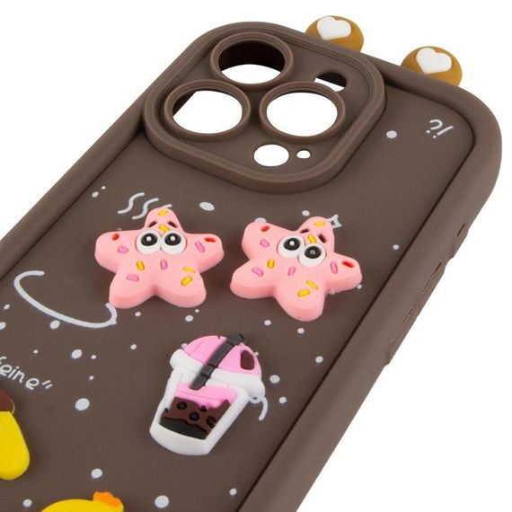 Чехол TPU Toys Case with Ears для Apple iPhone 13 Pro (6.1") Brown | Зображення 3