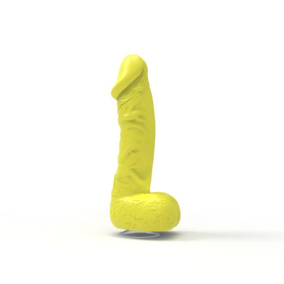 Крафтове мило-член із присоскою Pure Bliss MINI Yellow, натуральне Sex Aura | Зображення 1