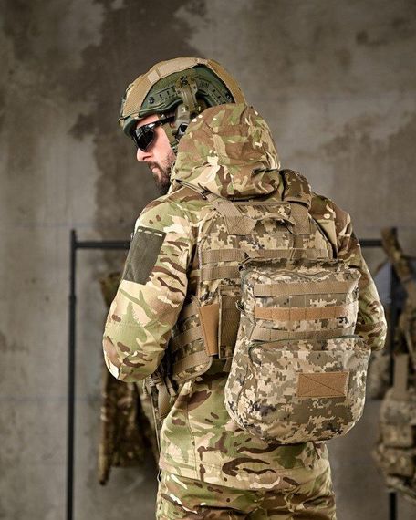 Плитоноска 4 точки сброса REGERT с рюкзаком пиксель ПП7857 | Зображення 2