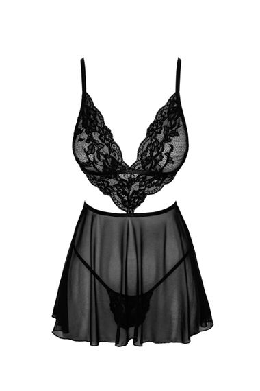 Бебі-дол Kissable French Kiss Babydoll Чорний S/M | Зображення 9