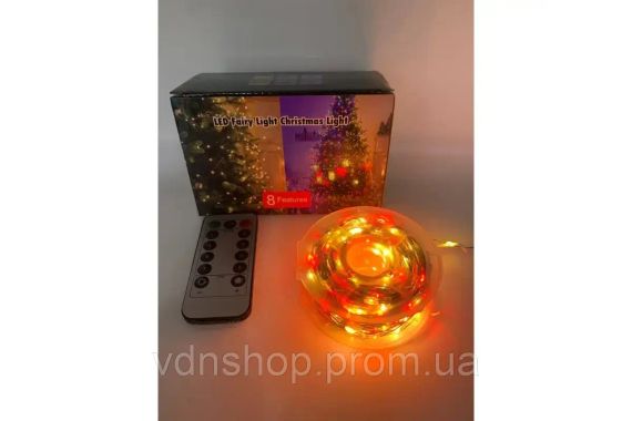 Гірлянда нитка Роса від USB, 50м, 500LED  МУЛЬТИК  / Світлодіодна новорічна гірлянда | Зображення 1