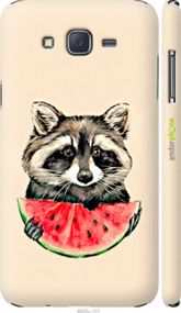 Чохол на Samsung Galaxy J7 J700H Єнотик з кавуном "4605m-101-2448"