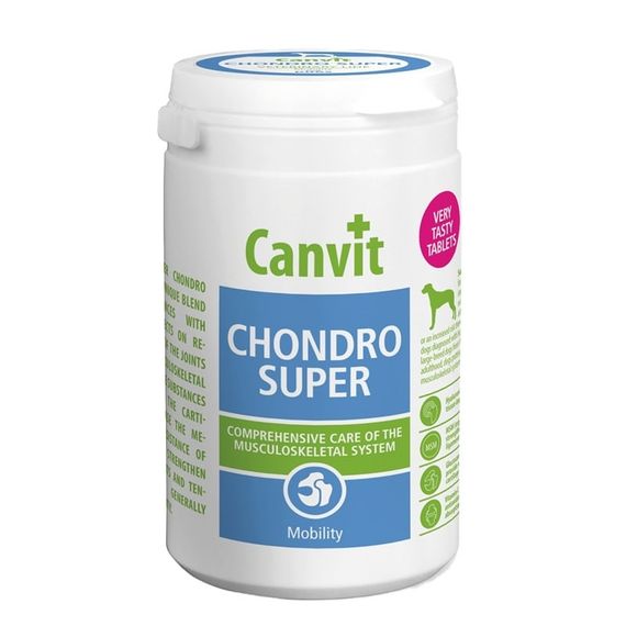 Вітаміни Canvit Chondro Super for dogs для здоров'я суглобів у собак 230 гр