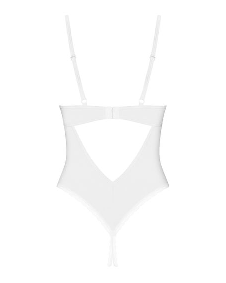 Боді з доступом Obsessive Alissium crotchless teddy, M/L, ліф з м’якою чашкою, високі трусики | Зображення 3