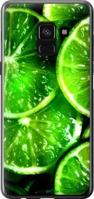 Чохол на Samsung Galaxy A8 2018 A530F Зелені часточки лимона "852u-1344-2448"