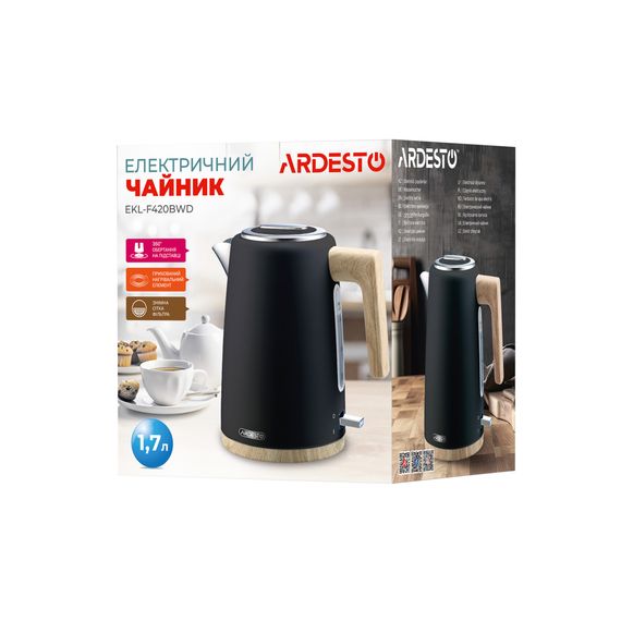 Електрочайник Ardesto EKL-F420BWD | Зображення 4