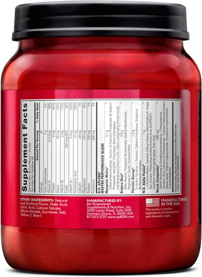 Передтренувальний комплекс BSN N.O. Xplode 3.3 1109 g (green apple) | Зображення 1