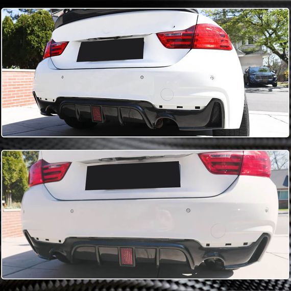 Дифузор заднього бампера V7 (для M-Sport, Карбон) для BMW 4 серія F-32 2012-2020 рр | Зображення 6