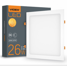 LED Панель врізна квадратна 26W 5000К VL-DLBS-265 Videx