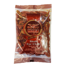 Червоний перець чилі цілий Пташине око  Birds eye chilli 50г Heera 5031416221296