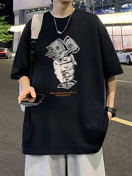 Футболка з ДТФ принтом (оверсайз)