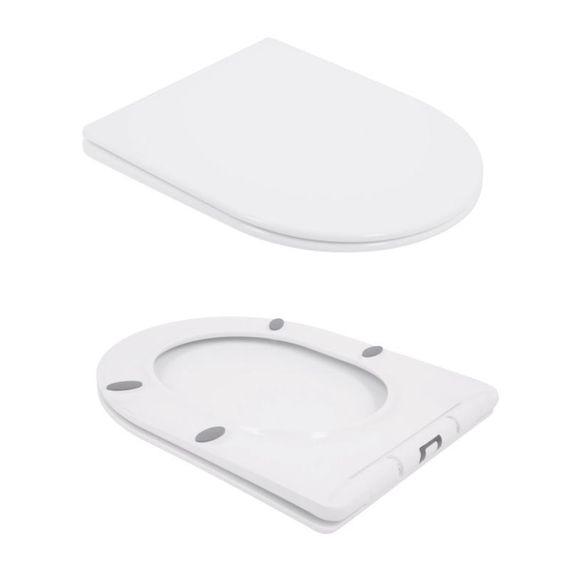Унитаз напольный Qtap Swan Eco Ultra Quiet с сиденьем Soft-close 640x360x835 мм QTSWA27W48748 White | Зображення 7