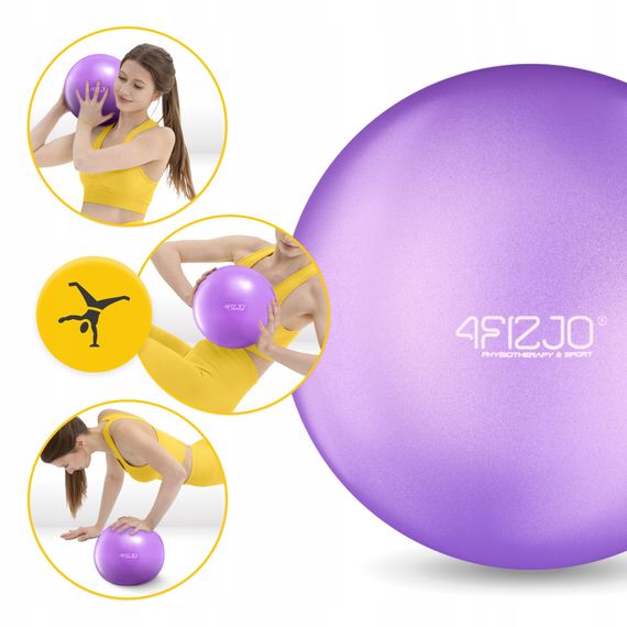 М'яч для пілатесу, йоги, реабілітації 4FIZJO 22 см Violet (P-5905973404860) | Зображення 1