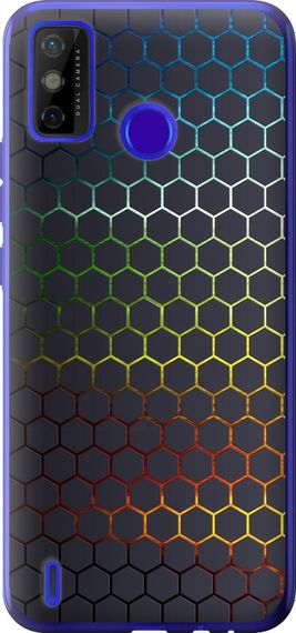 Чехол на Tecno Spark 6 Go KE5 Переливающиеся соты "498u-2452-17620"