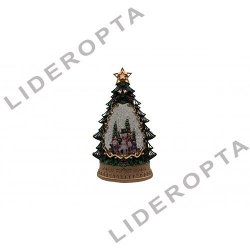 Снігова ялинка Дід мороз з подарунками з автопіддувом, LED та музикою XPRO SH1616 (47612-SH1616_740)