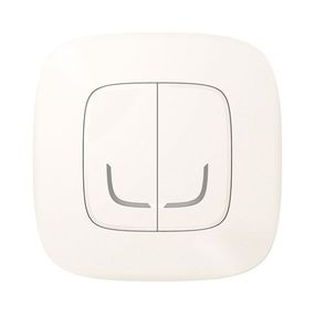 Valena Allure with NETATMO. Умный беспроводной выключатель 2-клавишний.Жемчужный (752987)