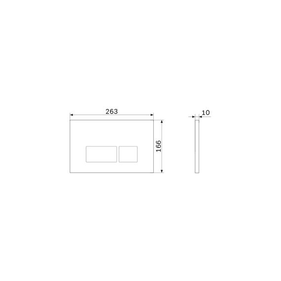 Панель змиву AM.PM Fit S I050101 | Зображення 1