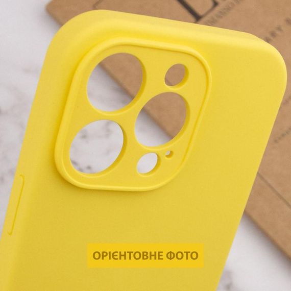 Чехол Silicone Case Full Camera Protective (AA) NO LOGO для Apple iPhone 17 Air (6.5") Желтый / Yellow | Зображення 3