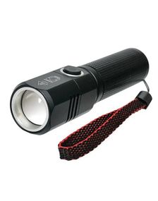Фонарик тактический Rablex RB262-300000W светодиодный аккумуляторный, zoom Черный