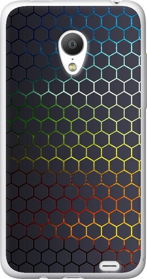 Чехол на Meizu MX3 Переливающиеся соты "498u-310-17620"