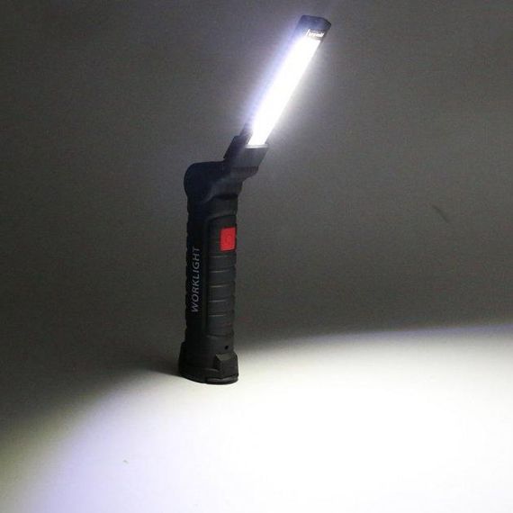 Акумуляторний ліхтар лампа світильник WORKLIGHT W-52 складаний (від USB/з МАГНІТОМ/з гачком) | Зображення 1