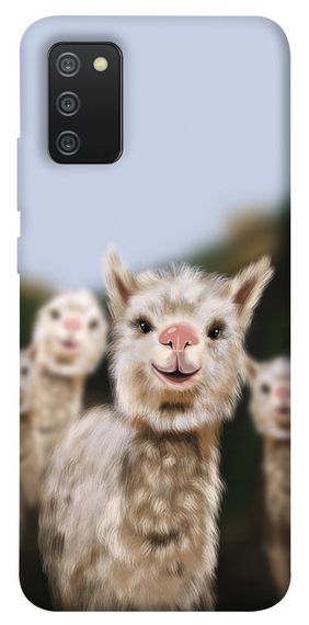 Чохол IBANAN Funny llamas для Samsung Galaxy A02s