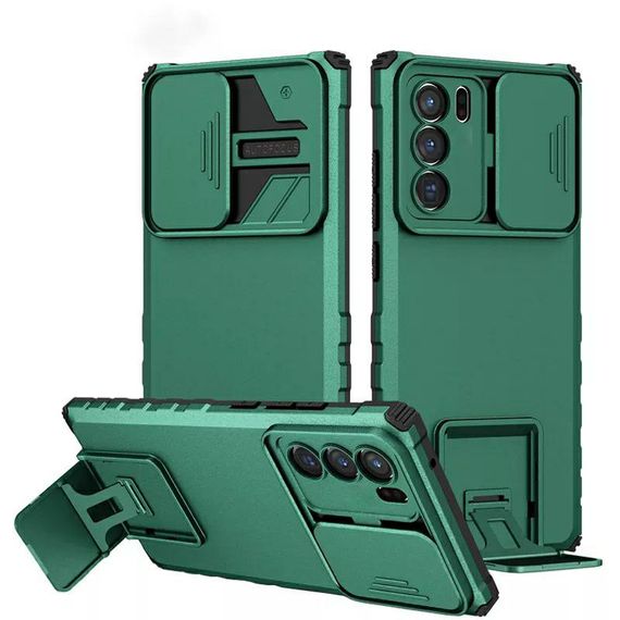 Чохол Kickstand із захистом камери для Oppo A16 / A54s колір Зелений