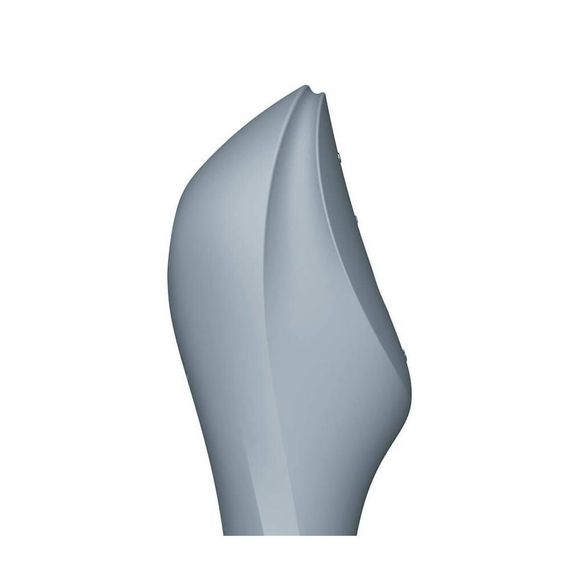Вакуумный стимулятор клитора для женщин с вибрацией Satisfyer Curvy Trinity 3 серый Sex Aura | Зображення 4
