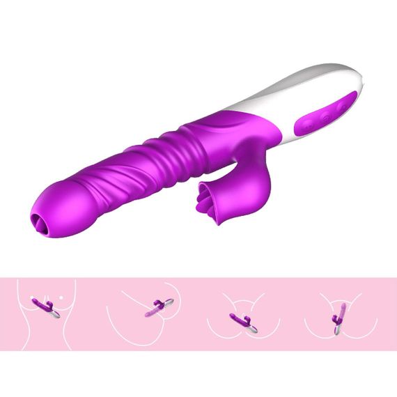 Вібратор - Silicone Vibrator, USB, 10 Function &Thrusting Function, Heating Sex Aura | Зображення 9