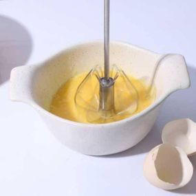 Ручной полуавтоматический венчик Kitchen whisk Розовый