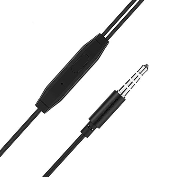 Навушники BOROFONE BM25 Sound edge universal earphones with mic Black | Зображення 1