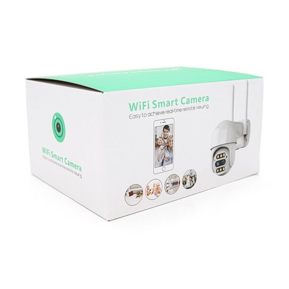 4+4Мп Wi-Fi відеокамера з двома об'єктивами вулична SD/картка PiPo PP-IPC33D4MP20 PTZ 2.8mm ICSee | Зображення 1