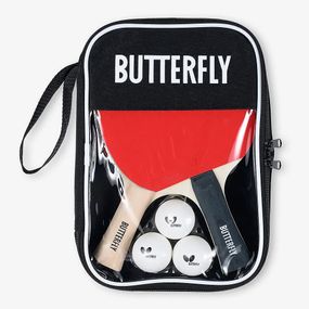 Набір для настільного тенісу Butterfly Racket Set Easy 2 Bats 3 Balls, 2 ракетки, 3 м'ячі, сумка
