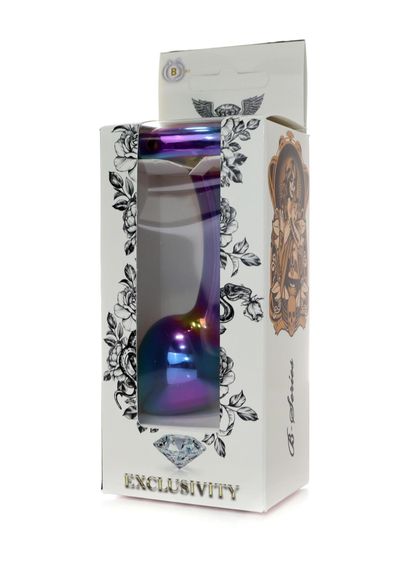 Анальна пробка - Jewellery Multicolour Curved Plug L | Зображення 6