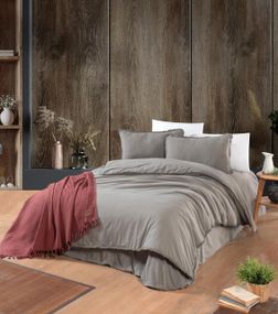 Постільна білизна Sikel Stonewashed Soho Firfirli 200 х 220 см Toprak-Beji