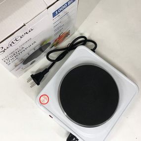 Електронні кухонні плити побутові настільні Suntera SP-1920 белая, Електрична плитка одноконфорочна XG-31