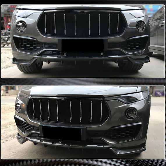 Накладка на передний бампер Lip V1 (для Base/S, карбон) для Maserati Levante 2016- гг | Зображення 3