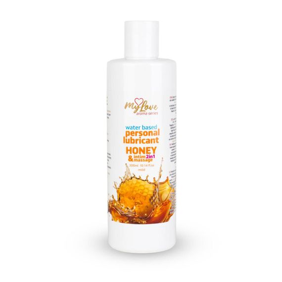 2в1 лубрикант та масажний гель - MyLove Aroma Series Intim&Massage Honey, 300 мл Sex Aura