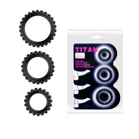 Ерекційні кільця - Titan Cock Ring Set Pink sexstyle