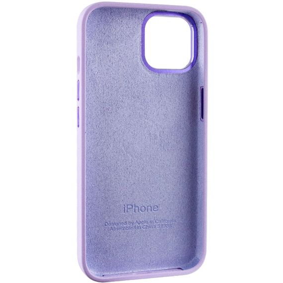 Чохол Silicone Case Metal Buttons (AA) для Apple iPhone 12 Pro Max (6.7") Силікон, Бузковий/Lilac | Зображення 5