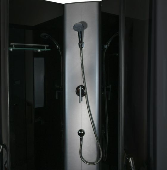 Душевой бокс BRAVO SAN L90GBB, полукруглый, без крыши | Зображення 2