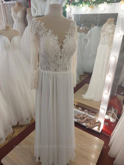 Шифонова весільна сукня, розмір 48-50