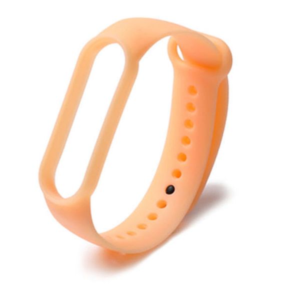 Силиконовый ремешок Neon для Xiaomi Mi Band 5 / 6 Оранжевый | Зображення 1