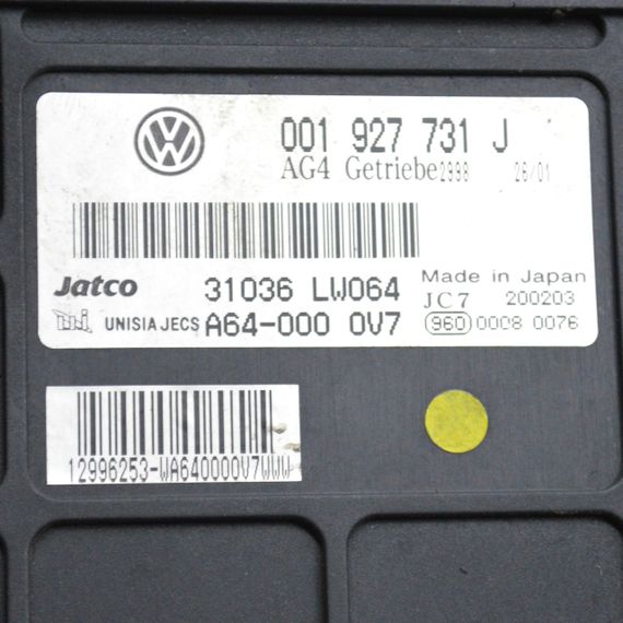 Блок АКПП Skoda Fabia I 1999-2007 1.4 16V блок управління коробкою передач Шкода Фабія 1 комп'ютер 001927731J | Зображення 2