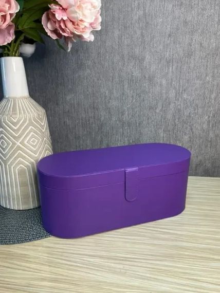 Стайлер + Коробка 5в1 HAIR BRUSH Styler для различных типов волос с функциями придания объема, выпрямления, укладки Фиолетовый | Зображення 3